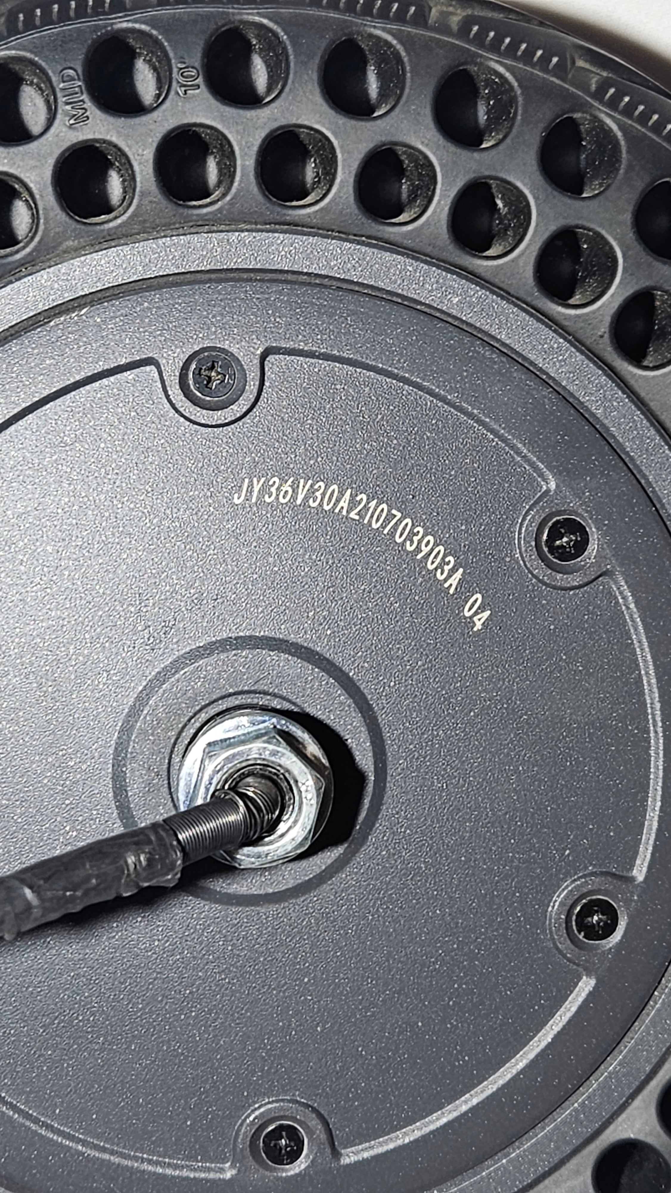 Hjul punkt.fritt 10" med motor, 36v 30a